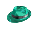 Teal Sparkle Time Fedora